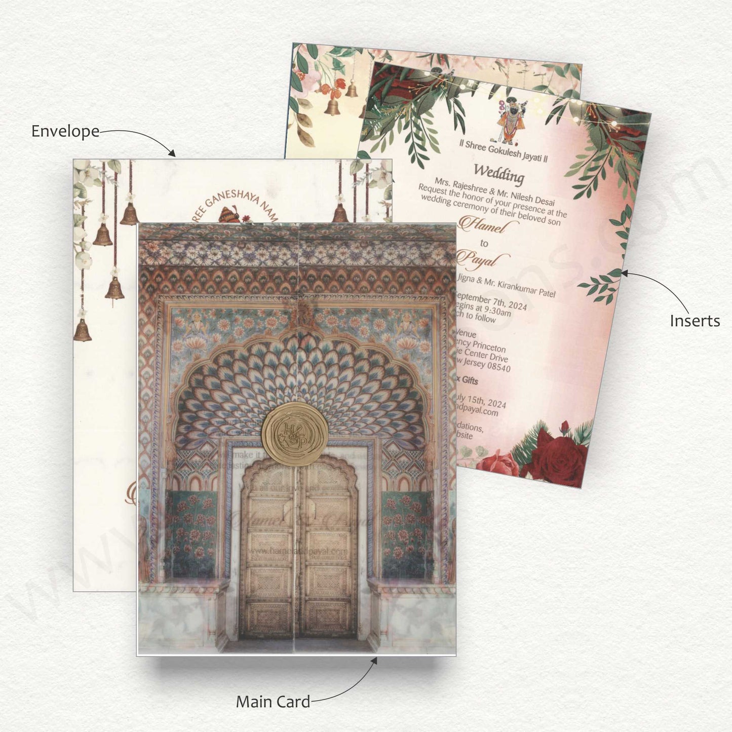 Regal Elegance: Vintage Royal Door Theme Card | SS - 8014