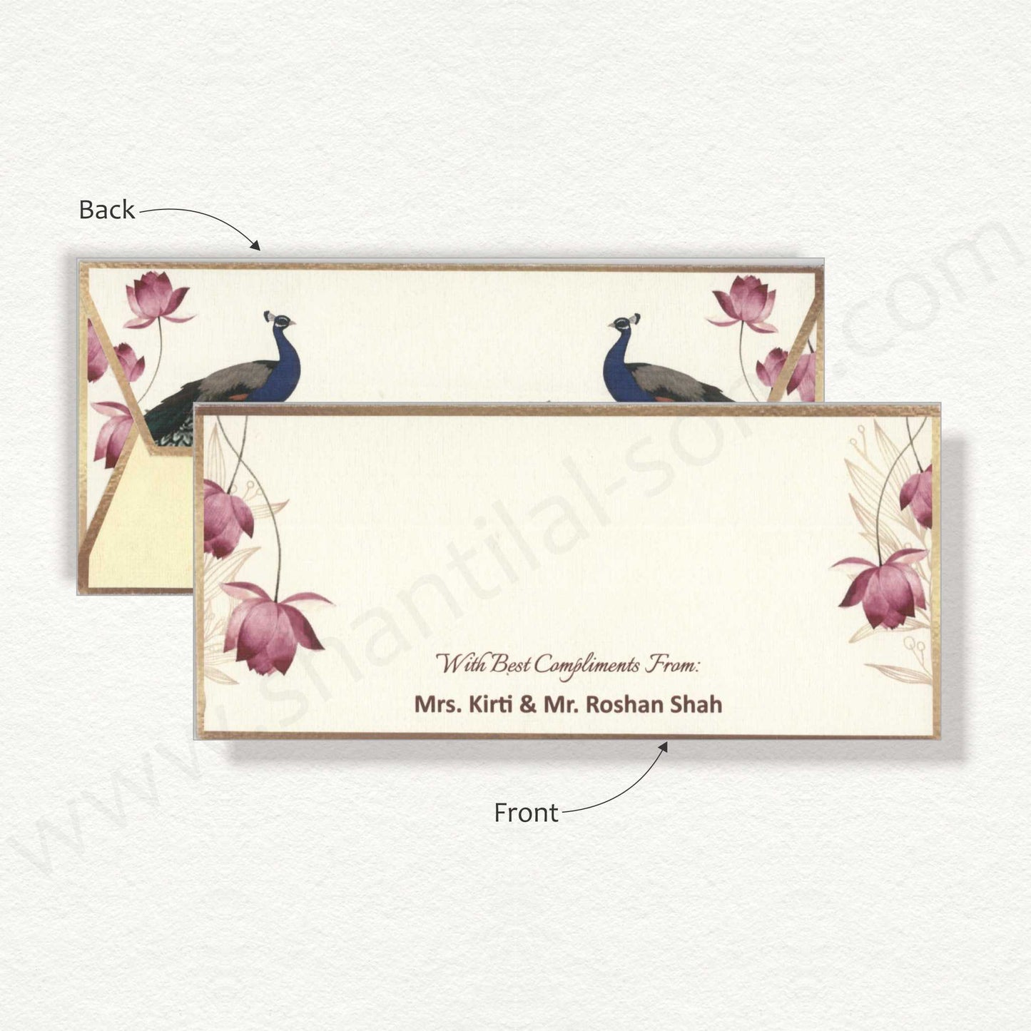 Elegant Floral Cash Envelope | G-65