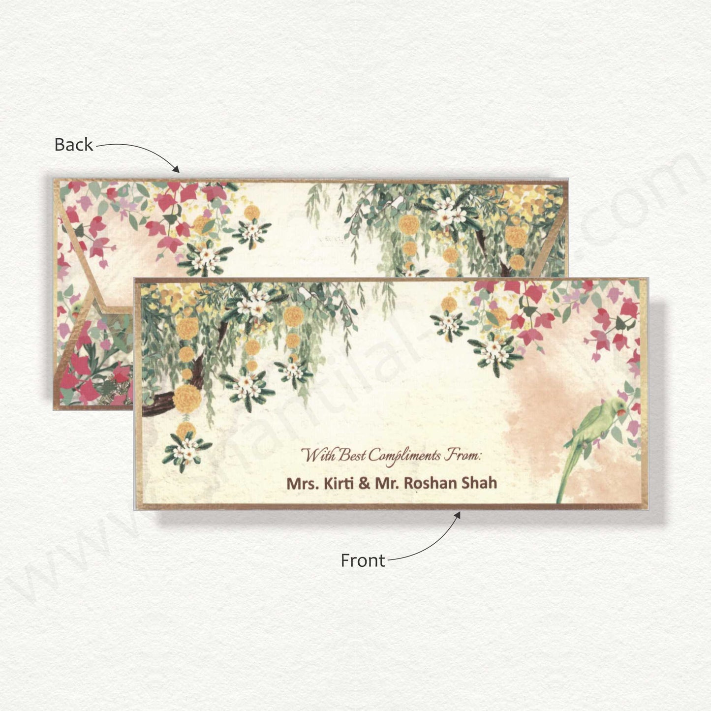 Designer Floral Cash Envelope | G-56