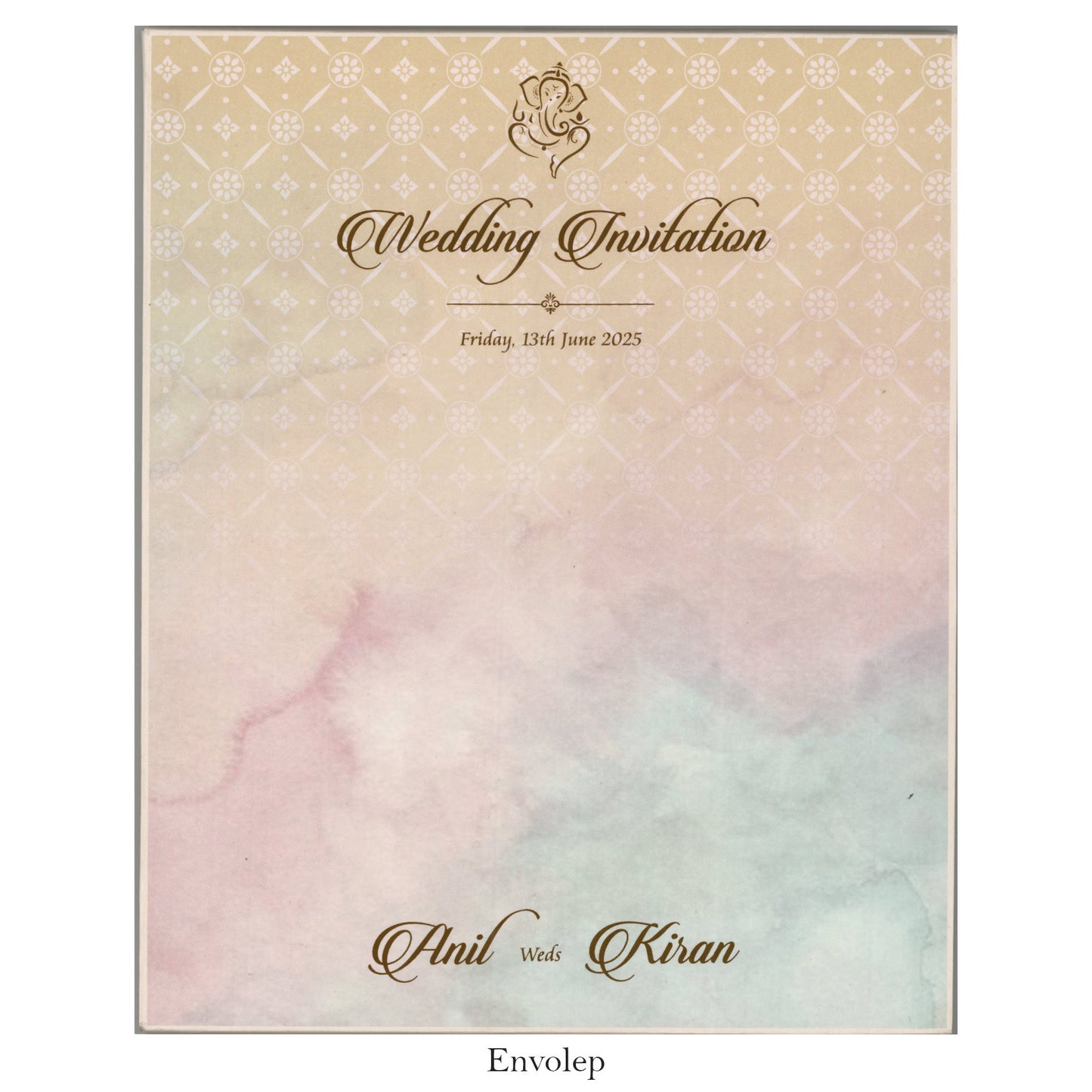 Elegant Designer Wedding Card with Beautiful Floral Touch | SS-8127