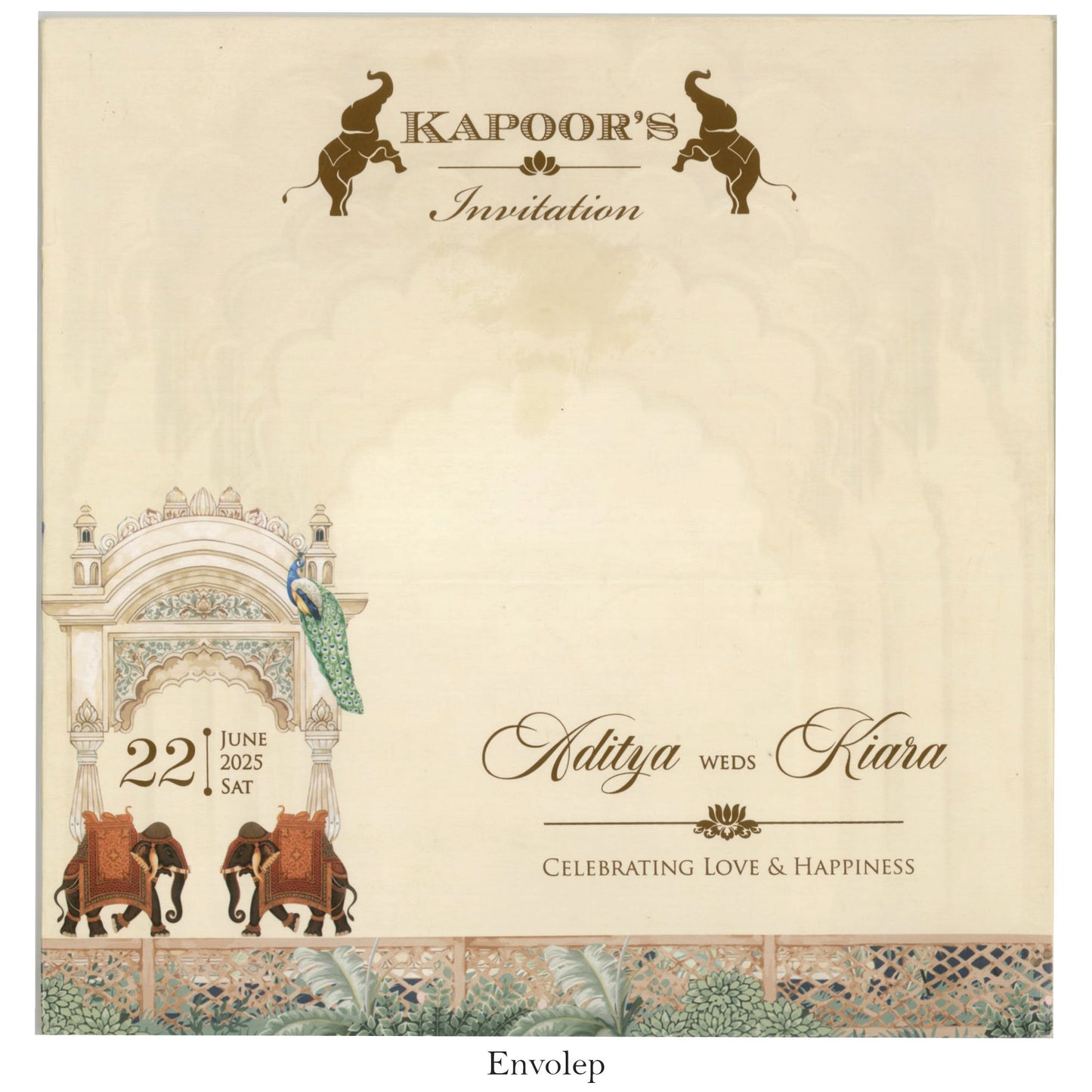 Laser Cut Traditional Wedding Invitation Card | SS-2303