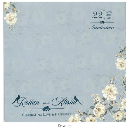 Floral Wedding Card with Tracing Sheet | SS-1618