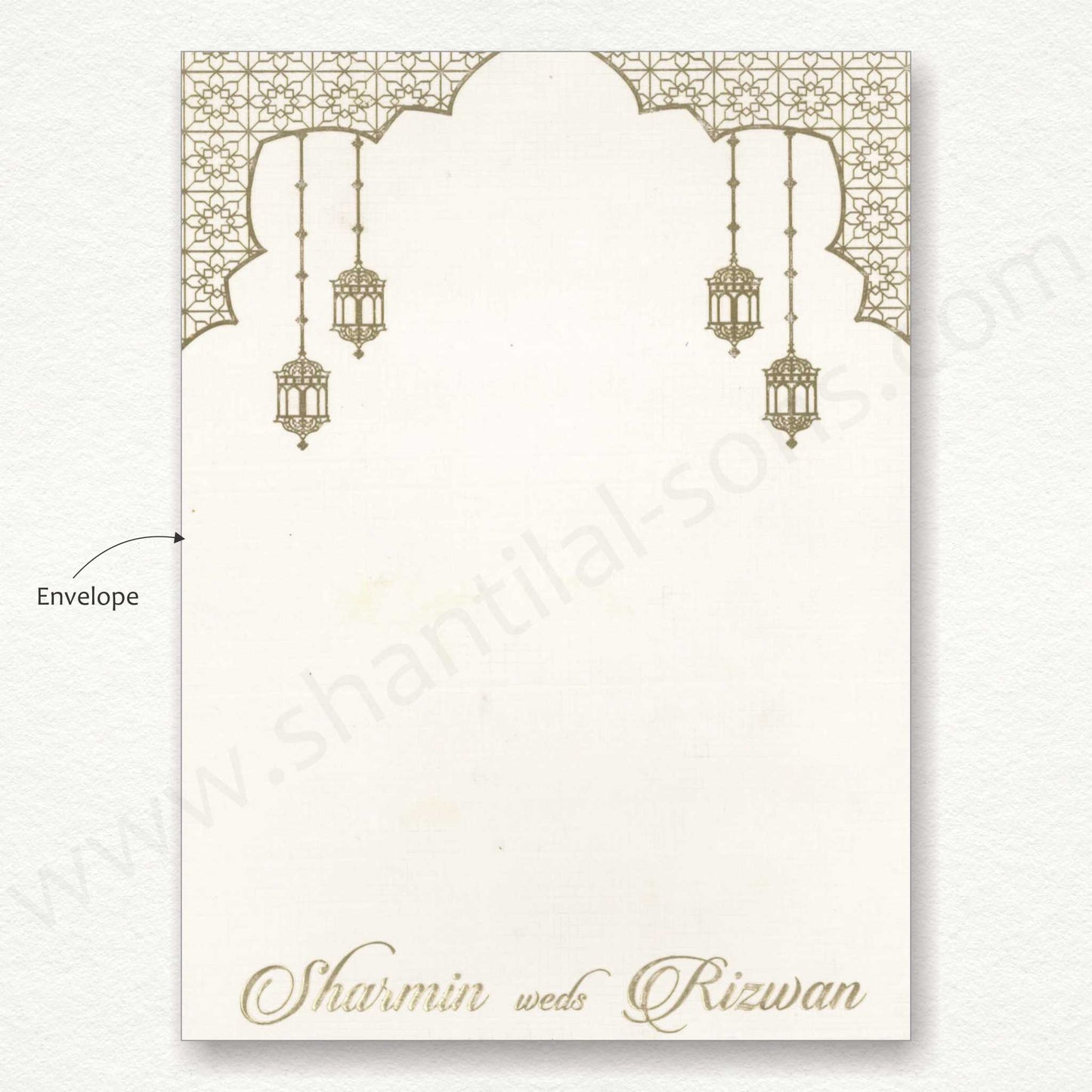 Beautiful Designer Muslim Wedding Card | SS - 8137