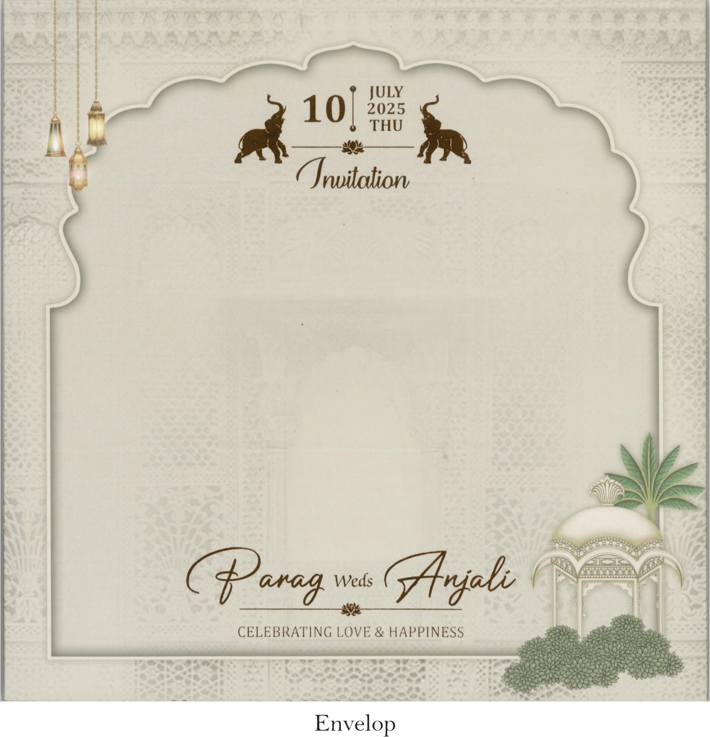 Elegant Royal Wedding Card | SS-2410