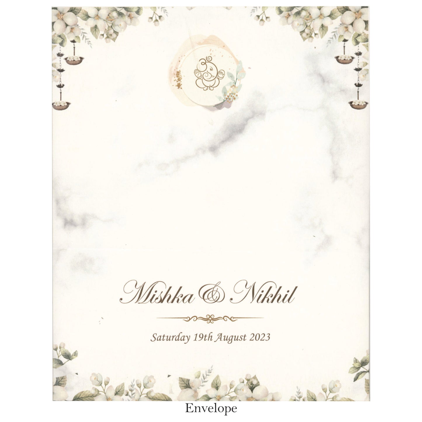 Designer Wedding Invitation with Carricature | SS - 8045