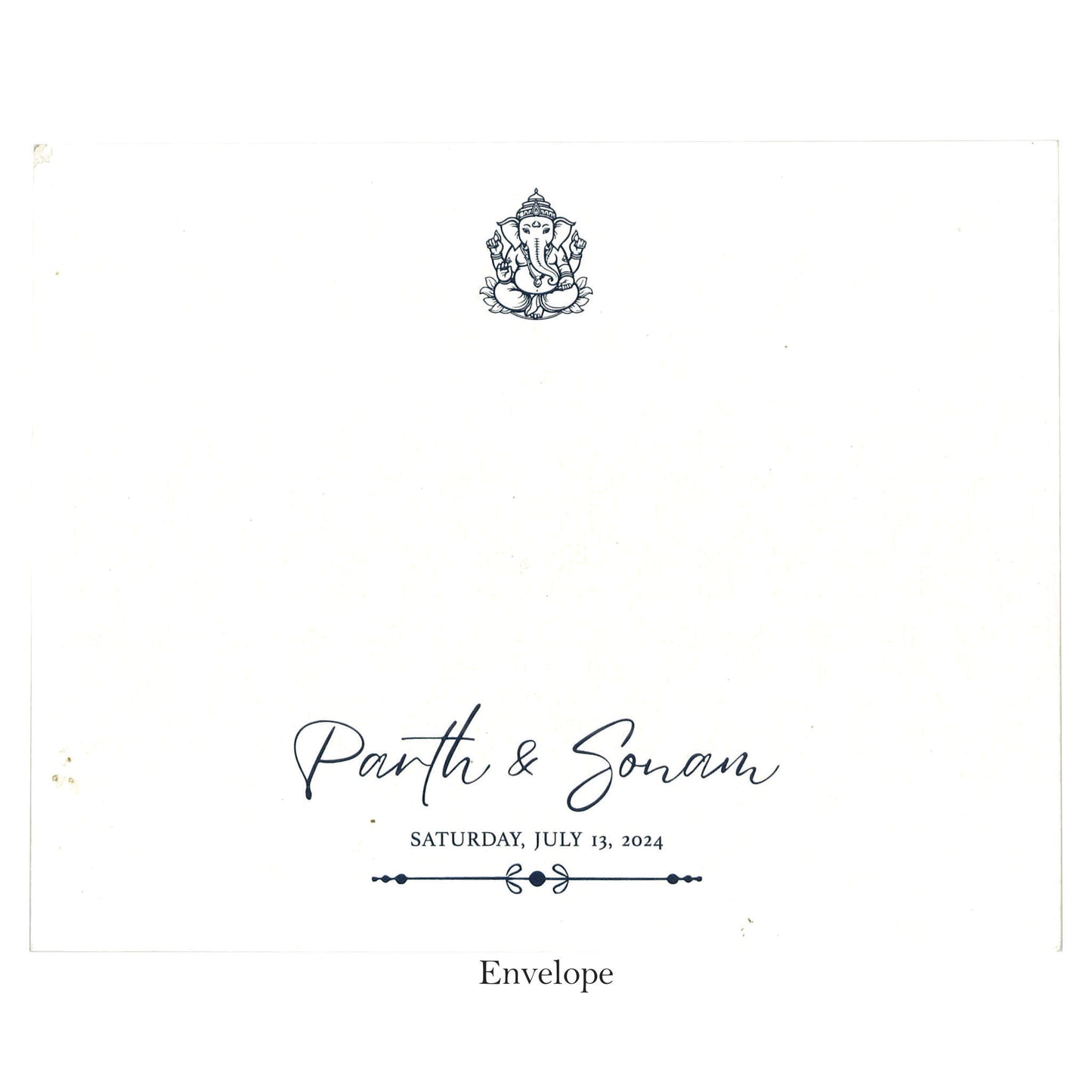 Elegant Wedding Card with Vellum Paper & Wax Seal | SS - 9007