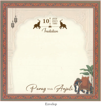 Classy Traditional Wedding Card | SS-2413