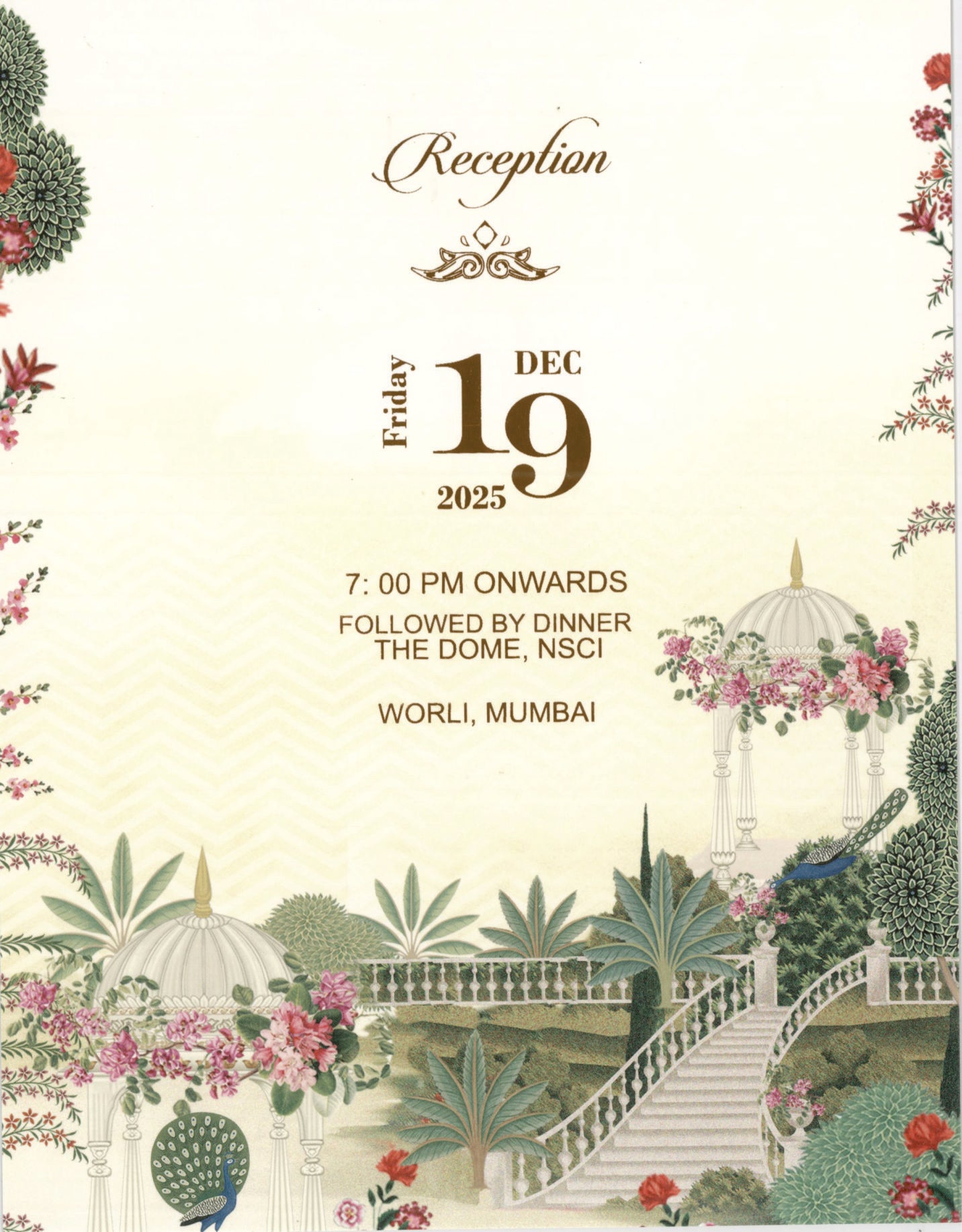 Designer Theme Based Radha Krishna Wedding Card | SS-8120