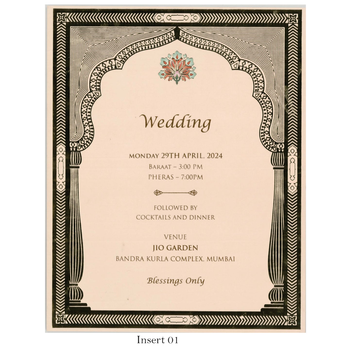 Beautiful Designer Wedding Invitation Card | SS-5012D