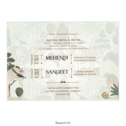 Royal Palace Designer Wedding Card | SS-2480