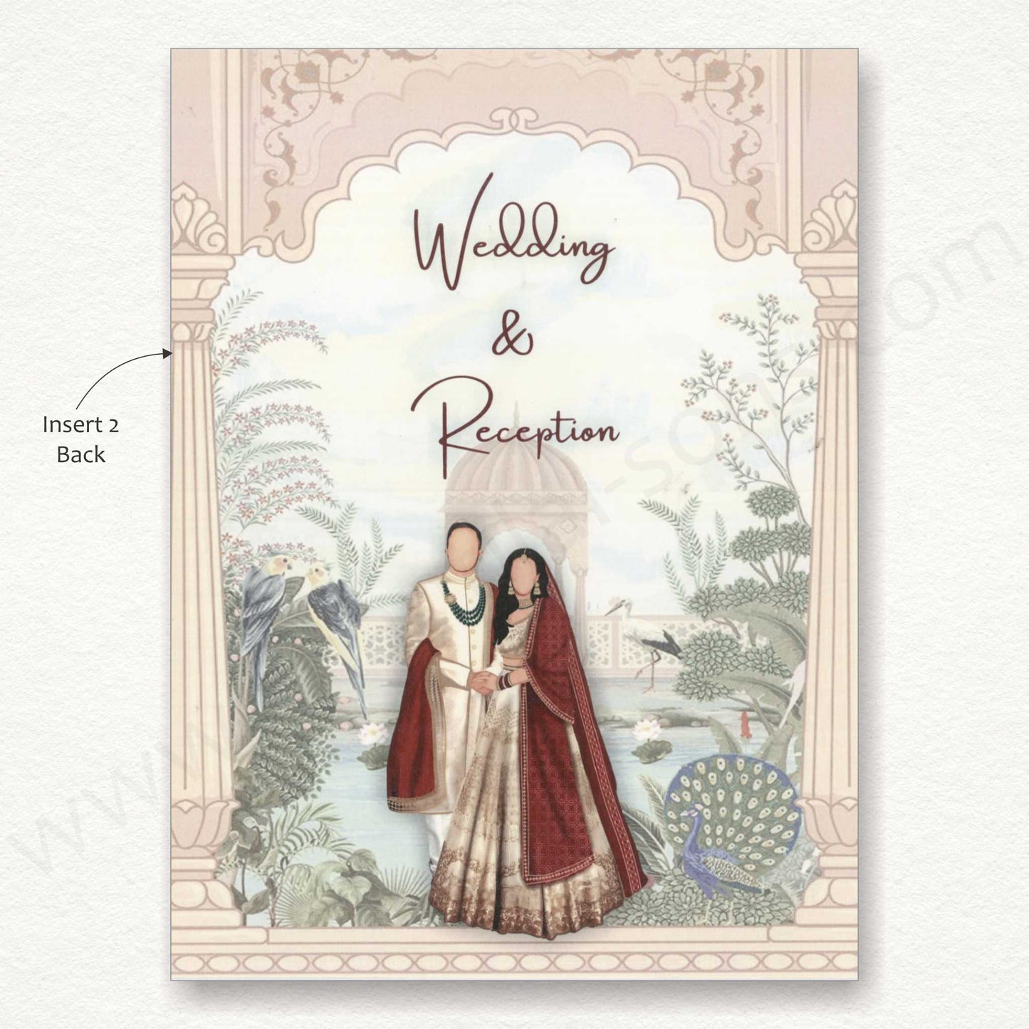 Designer Floral Wedding Card | SS - 80152