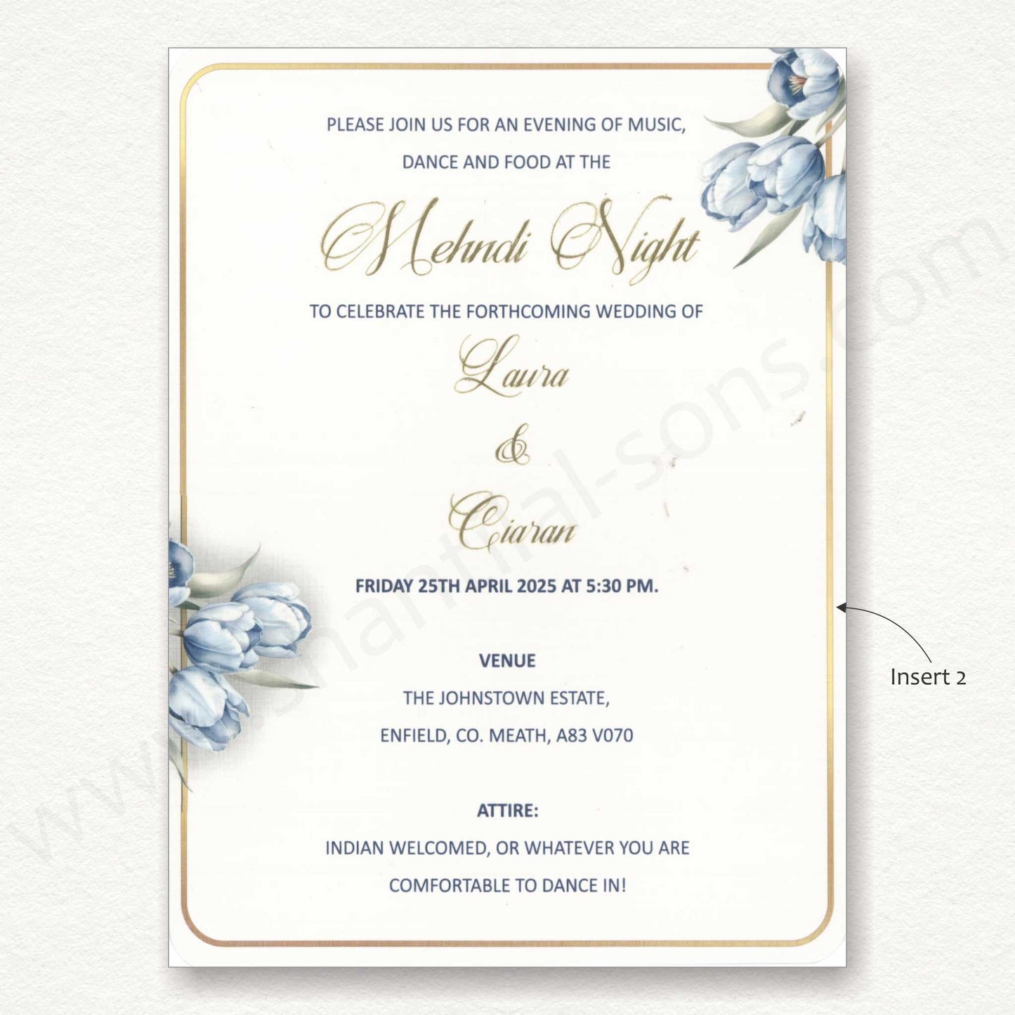 Elegant Floral Wedding Card | SS - 80151