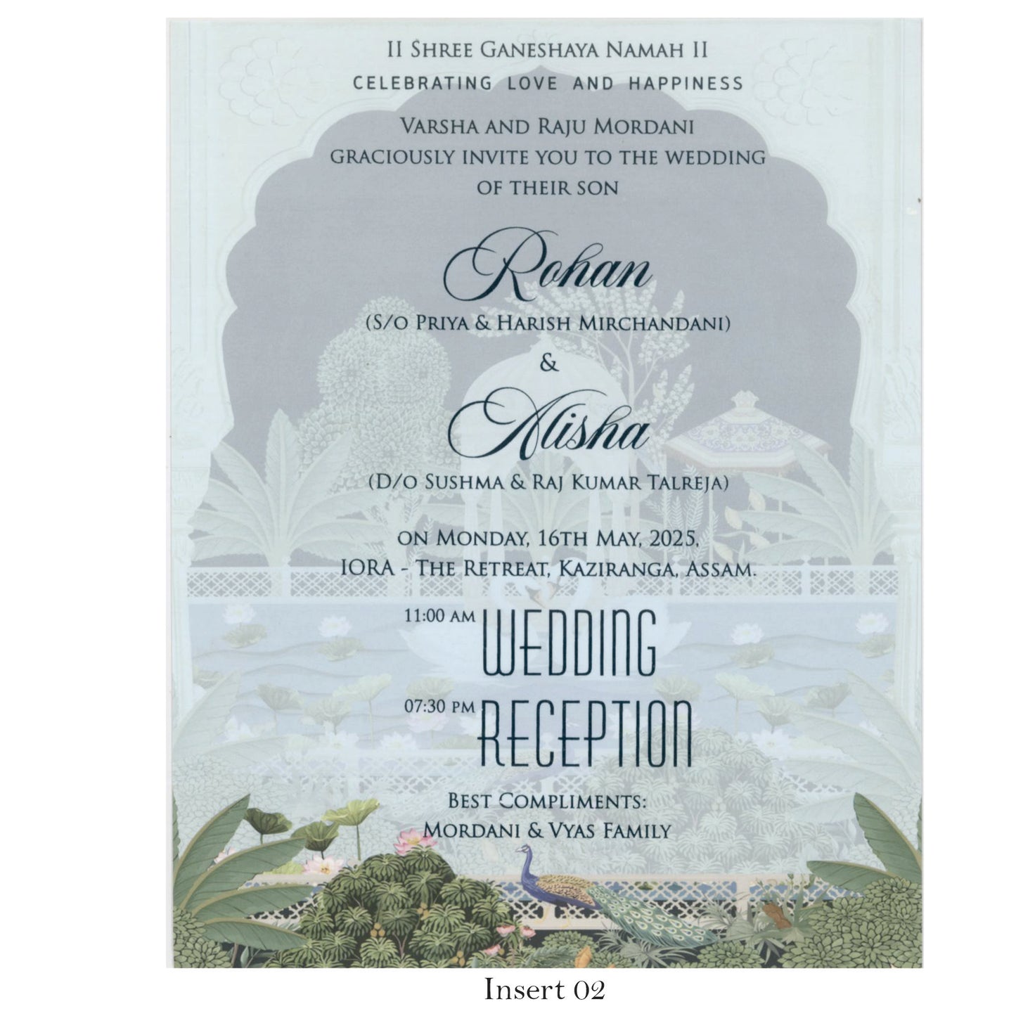 Royal Theme Based Wedding Card | SS-2130