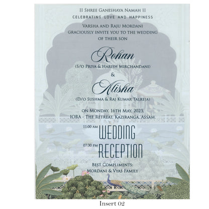 Royal Theme Based Wedding Card | SS-2130