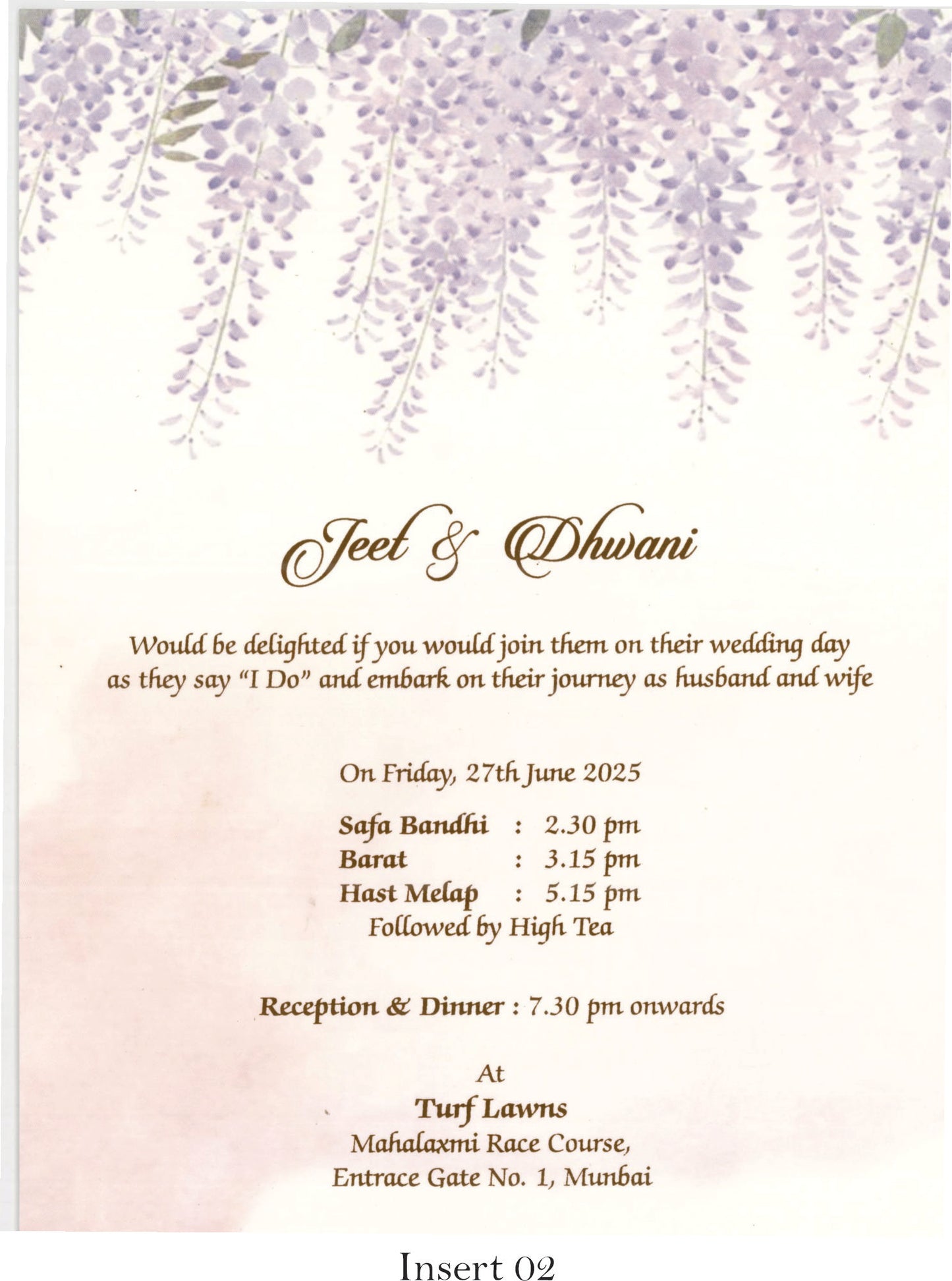 Designer Floral Wedding Card | SS-8123