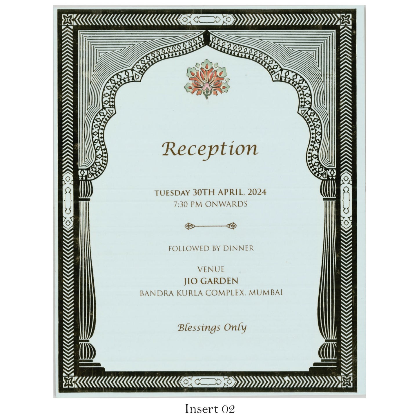 Beautiful Designer Wedding Invitation Card | SS-5012D