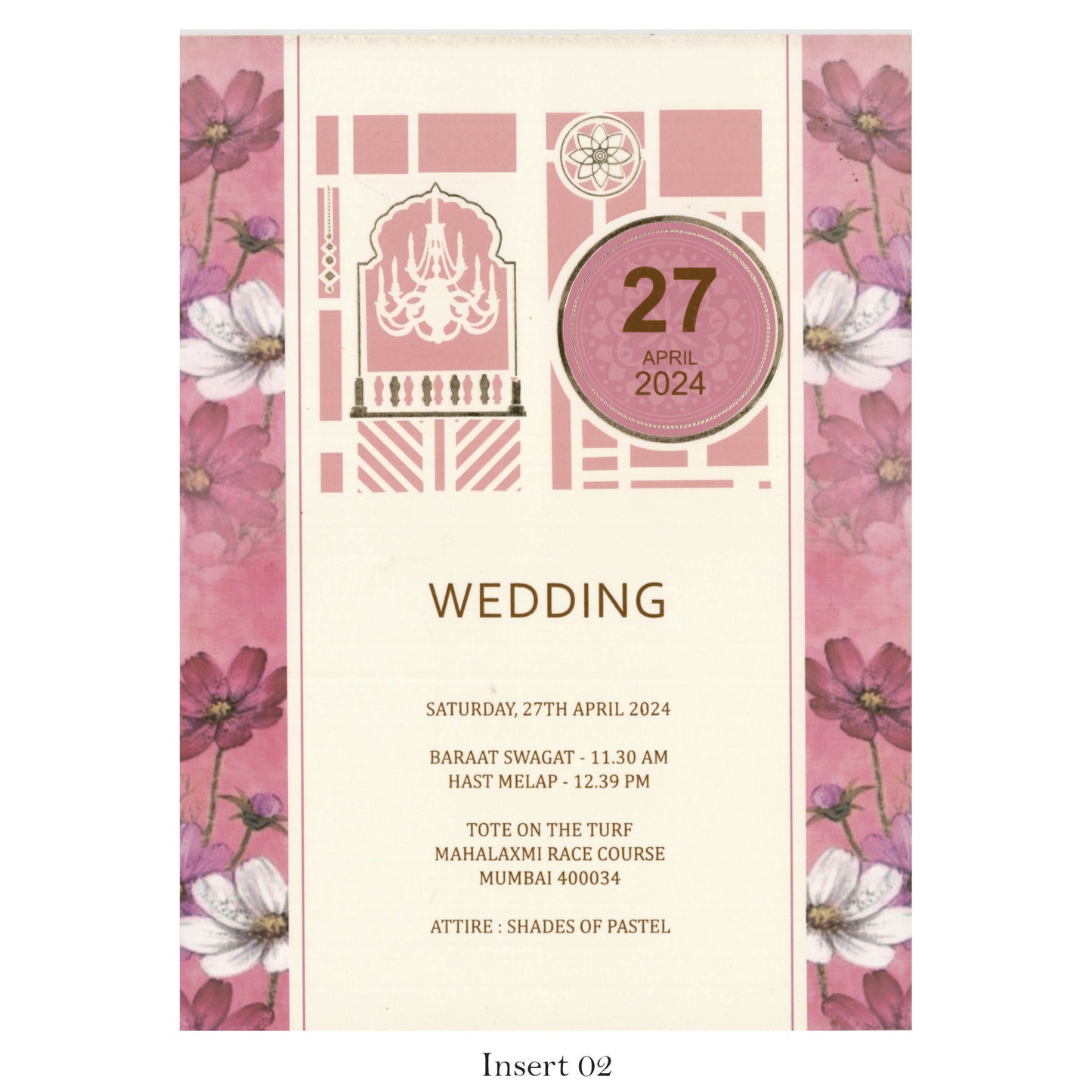 Designer Wedding Invitation Card - Classic Elegance | SS-8119