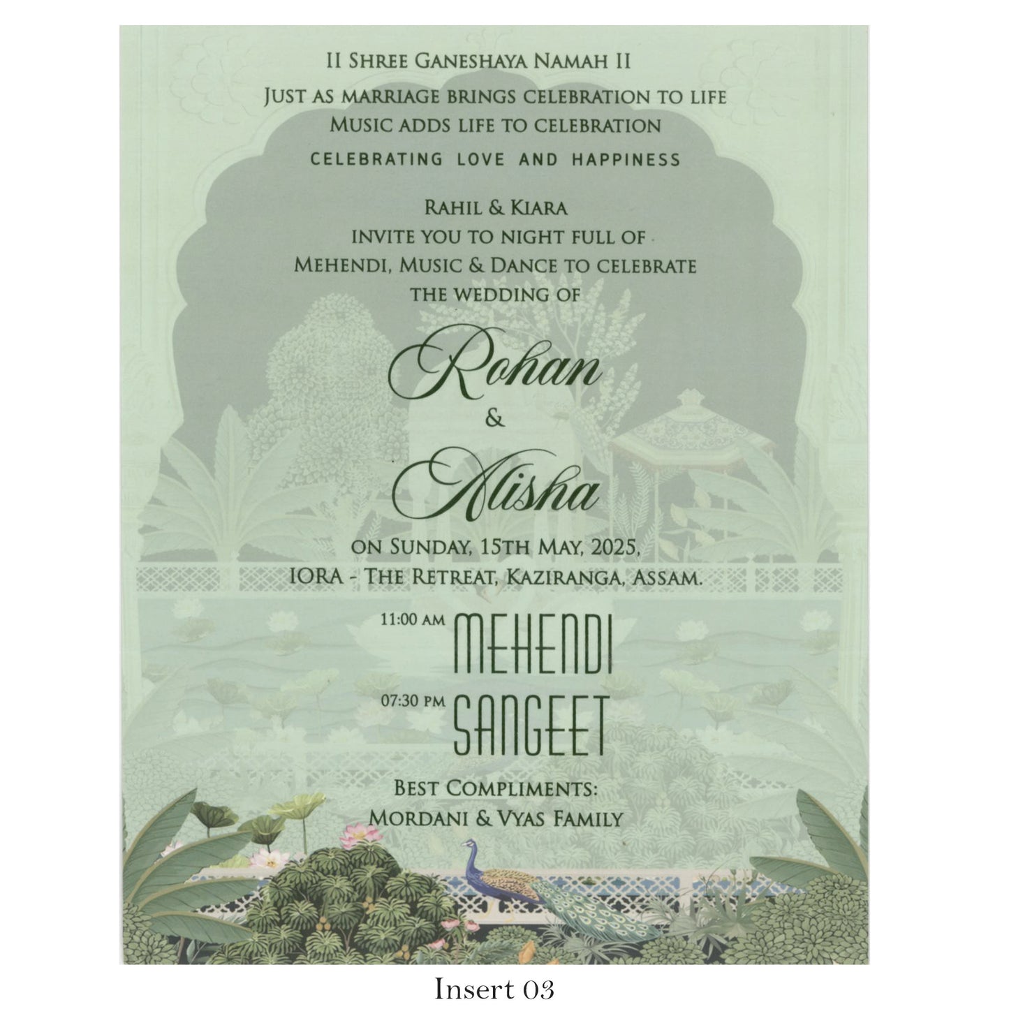 Royal Theme Based Wedding Card | SS-2130