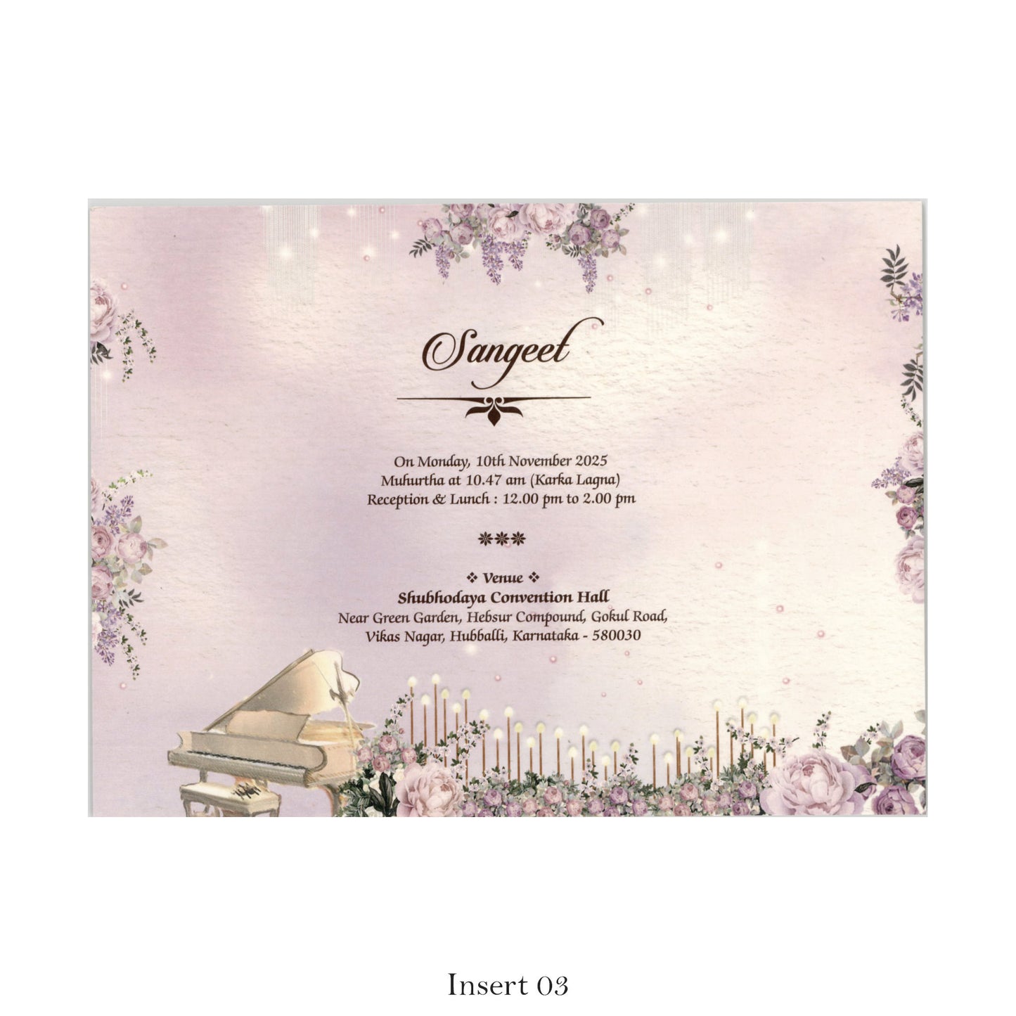 Designer Theme Based Wedding Card with Beautiful Caricature | SS-5013D