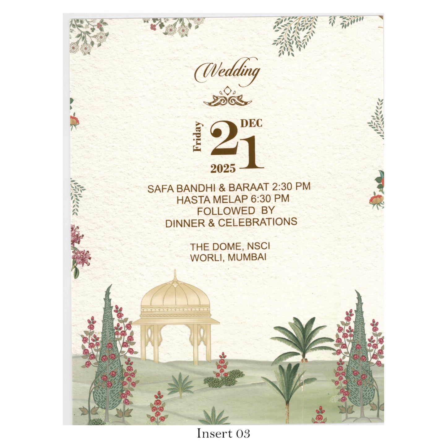 Designer Theme Based Radha Krishna Wedding Card | SS-8120