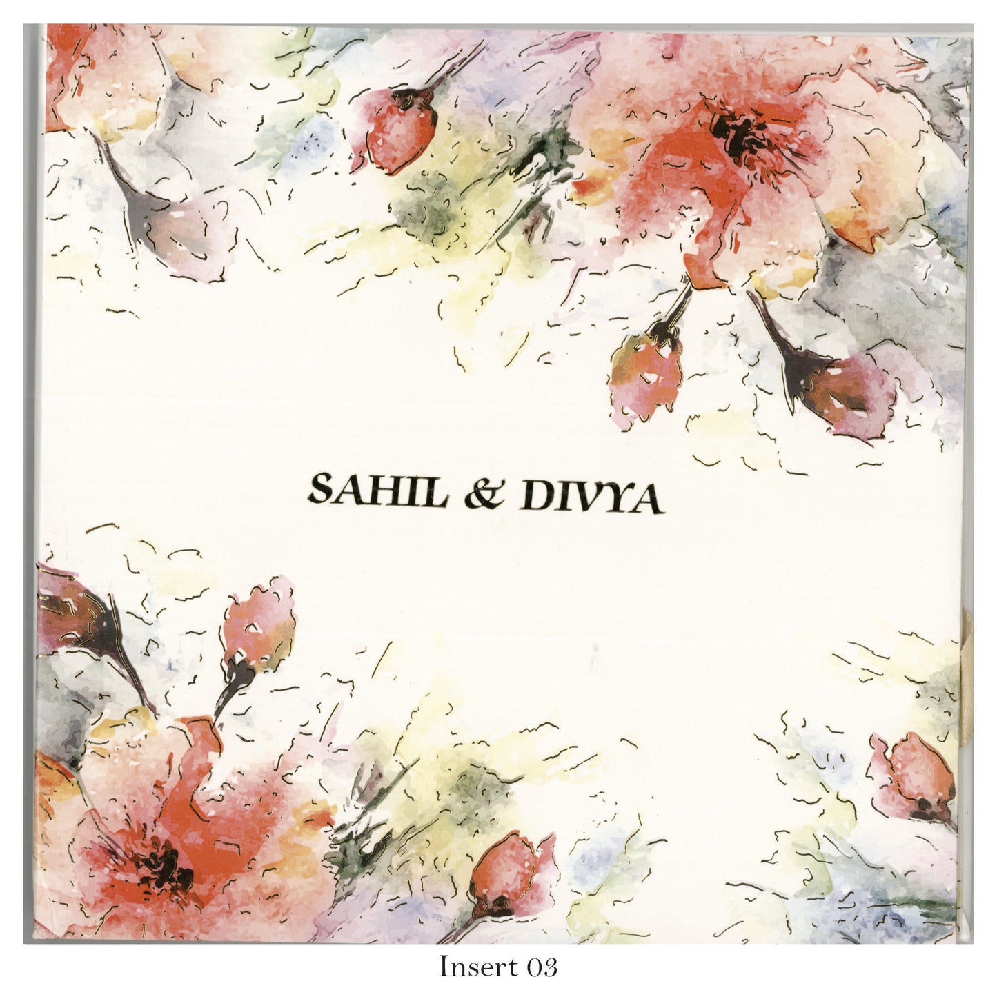 Floral Fusion- Designer Wedding Card | SS-5017D