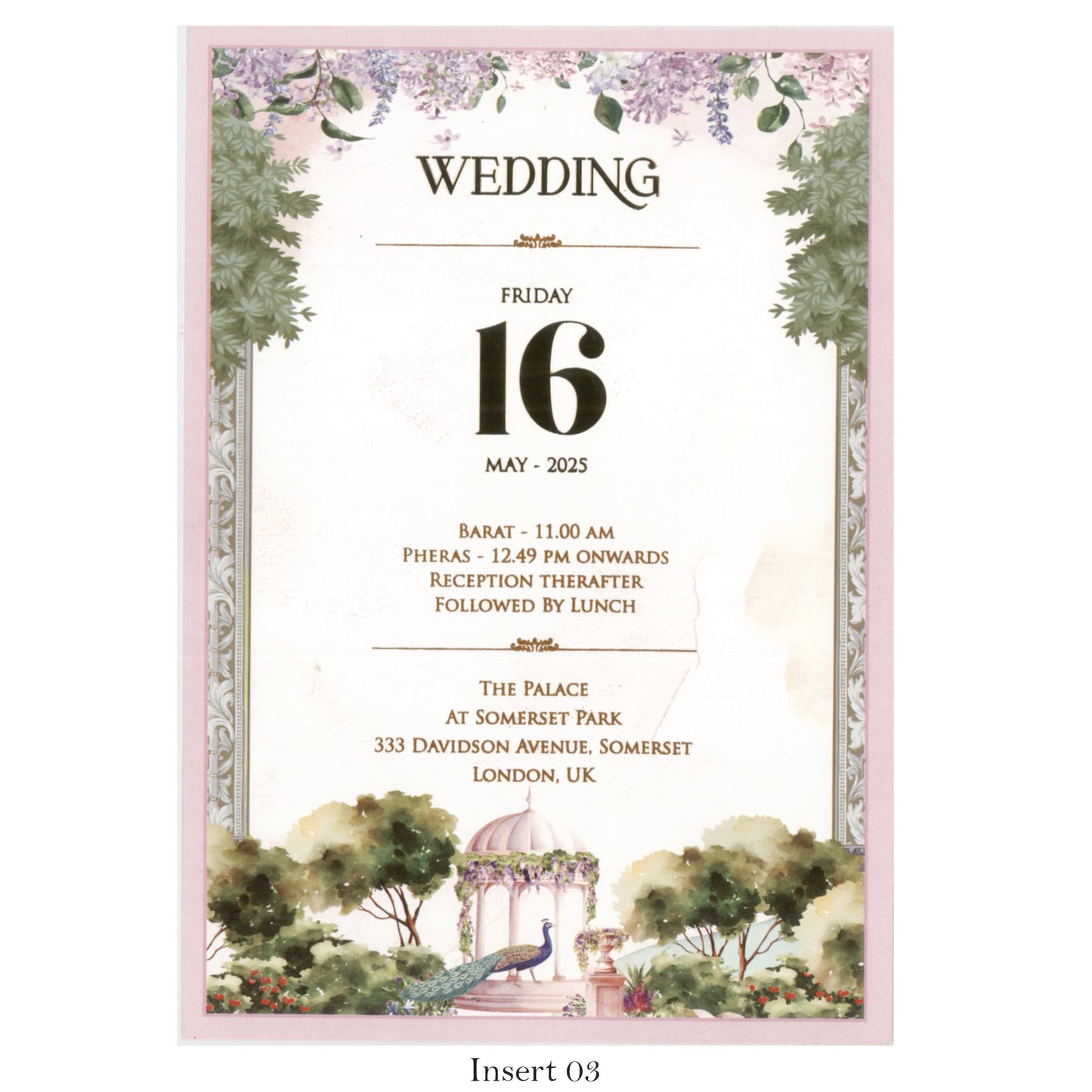 Designer Wedding Invitation Card | SS-2484