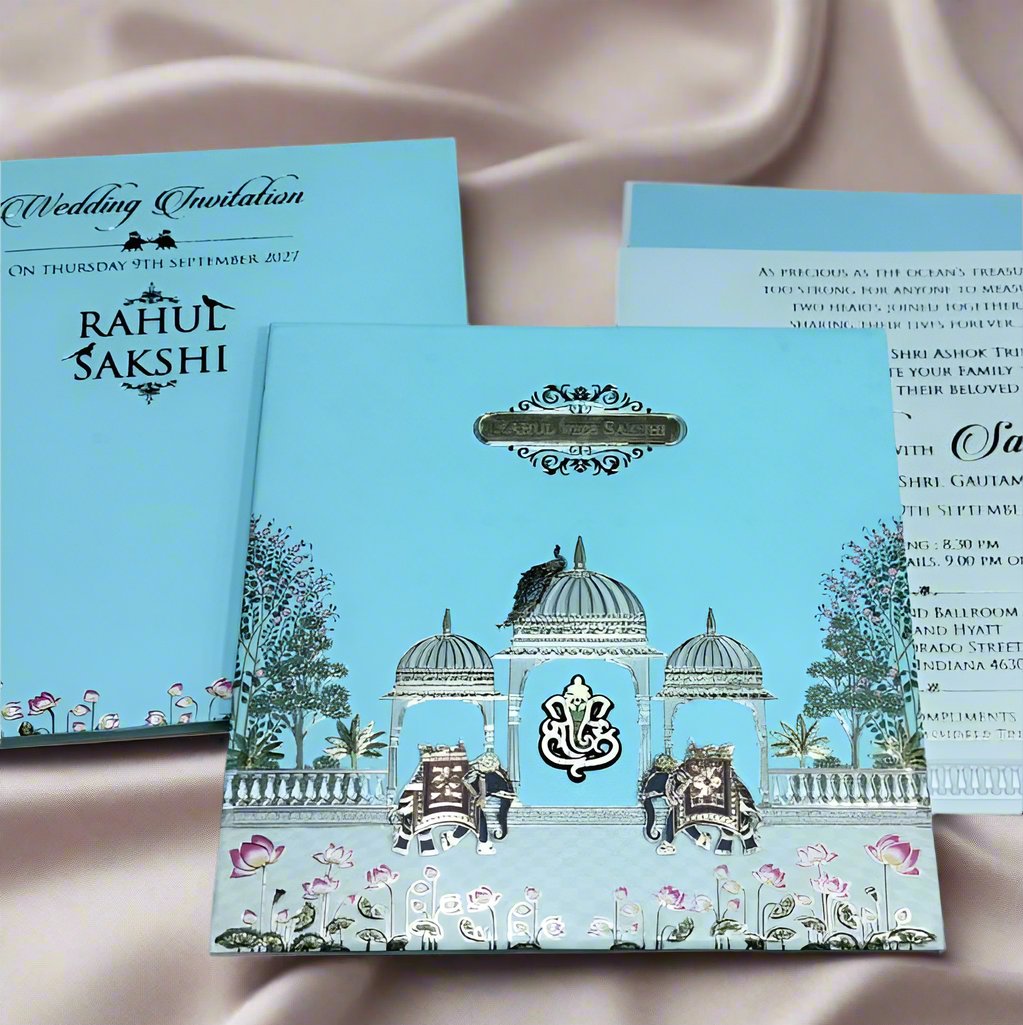 Royal Wedding Card with Acrylic Name Plate | SS-1207