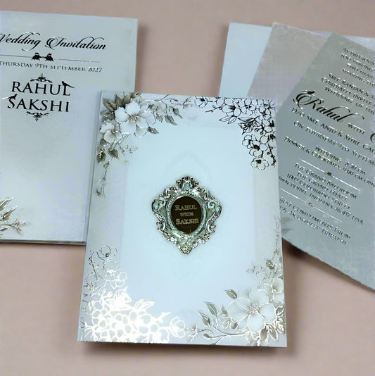 Classy Elegant Wedding Invitation Card | SS-1211