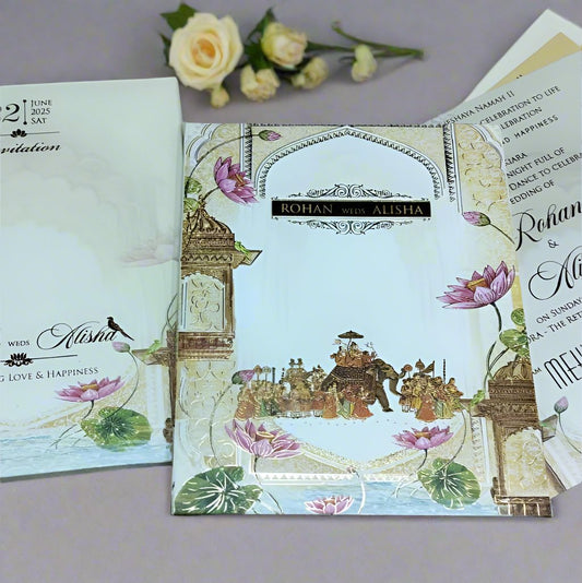 Classy Traditional Wedding Card | SS-2330