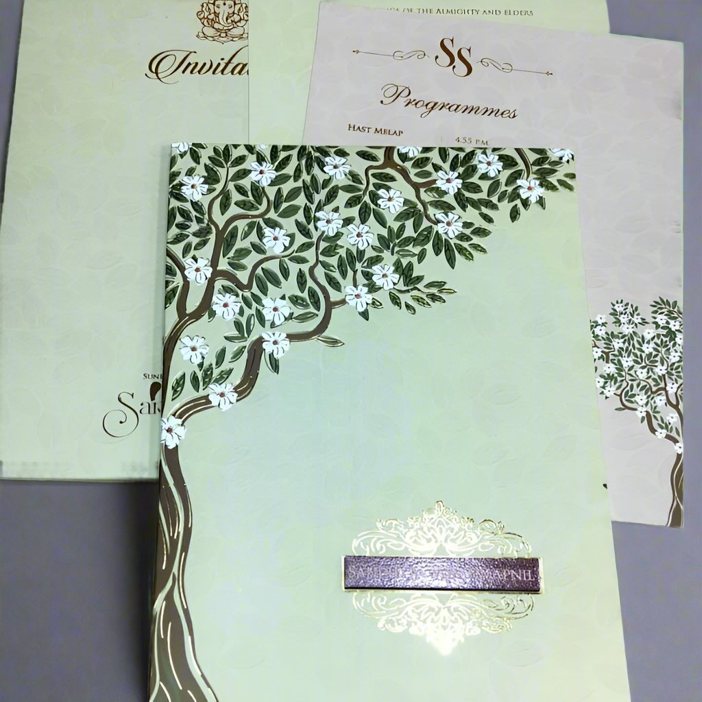 Floral Wedding Card | SS-8010