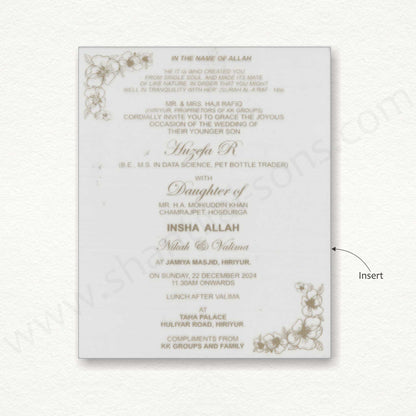 Designer Acrylic Wedding Card | SS - 8136