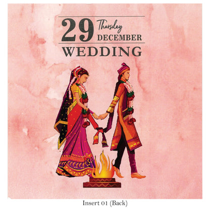 Vibrant Traditional Wedding Card | SS - 9011