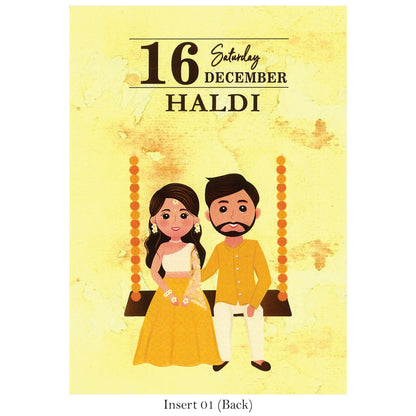 Carricature Wedding Invitation | SS - 8022