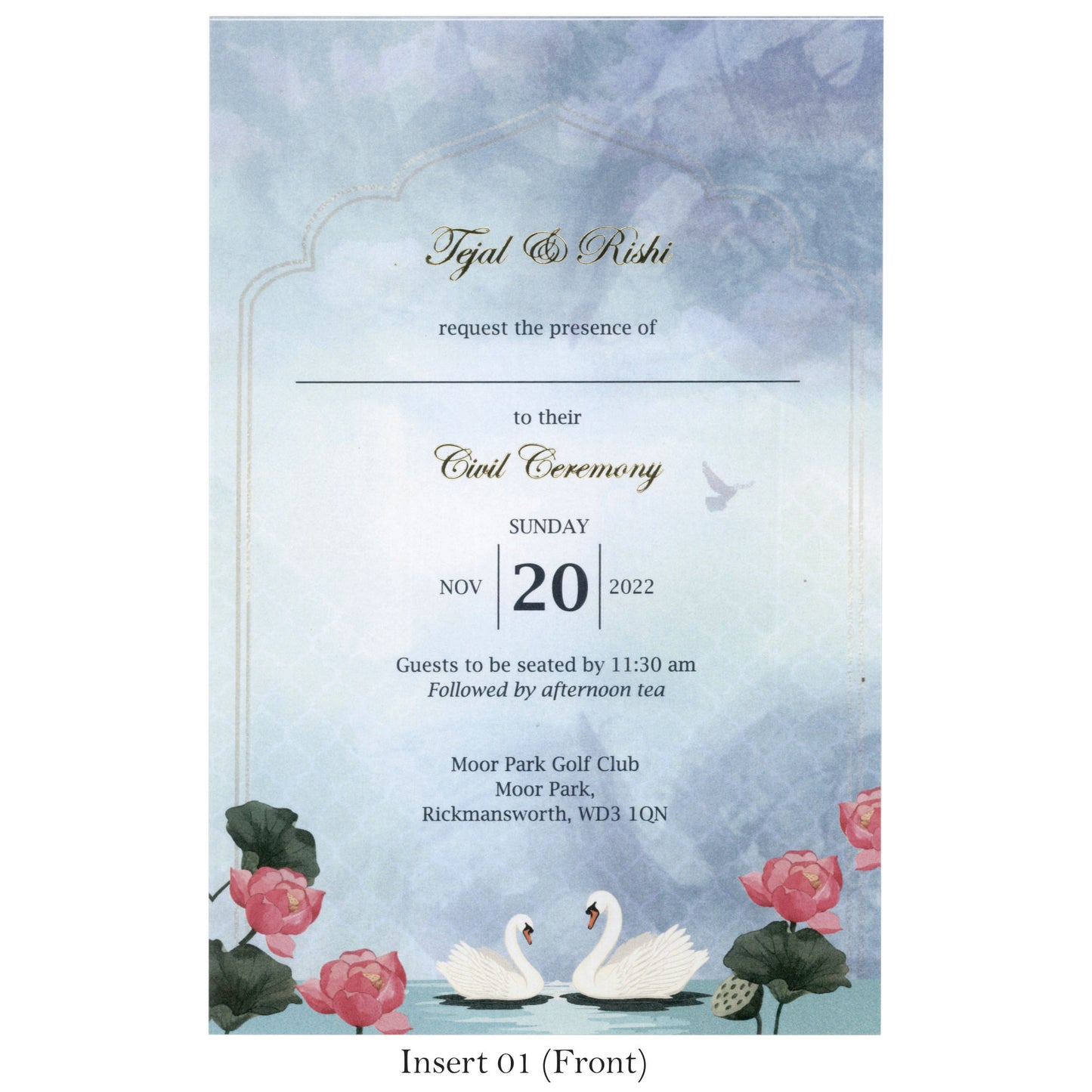 Fusion Splendor: Designer Card with Traditional Elements and Splash of Colors | SS - 8031