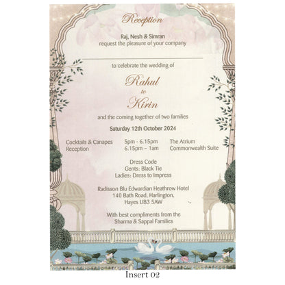 Royal Palace Door Theme Wedding Card with Wax Seal | SS - 8004