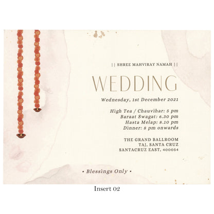 Designer Wedding Invitation Card | SS - 8044