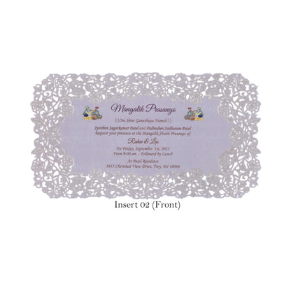 Elegant Laser-Cut Designer Card | SS - 8030