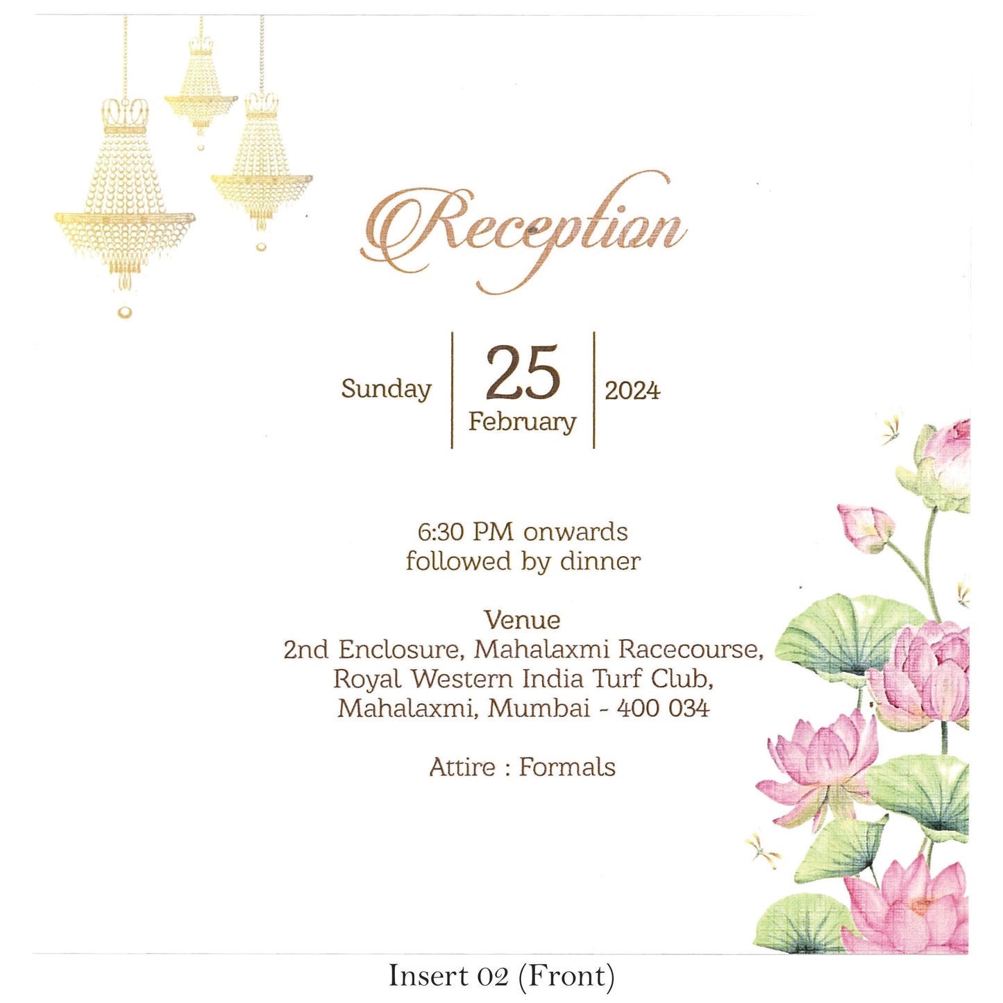 Petal Shaped Creative Wedding Invitation |  SS - 8020