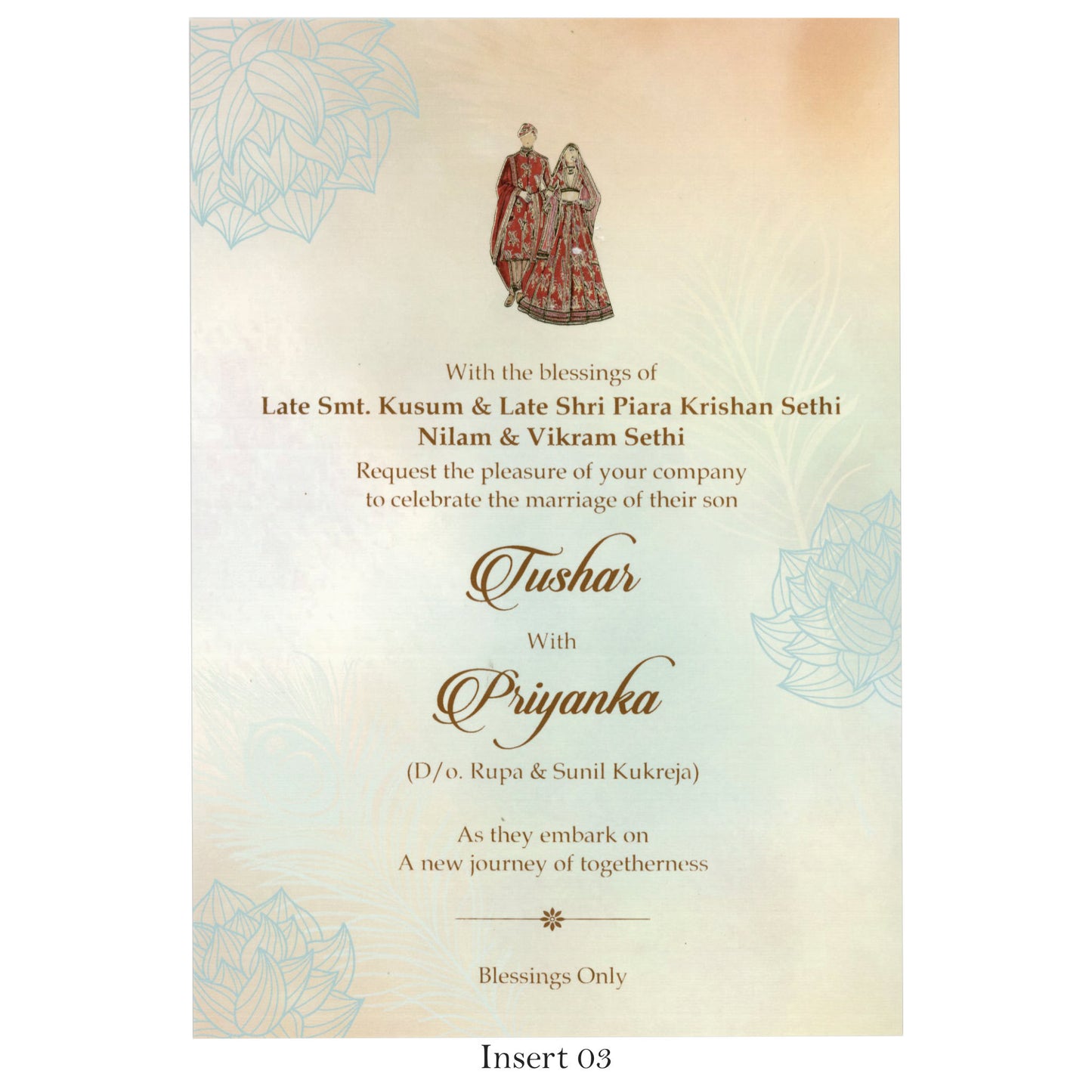 Designer Wedding Card | SS-5006 D