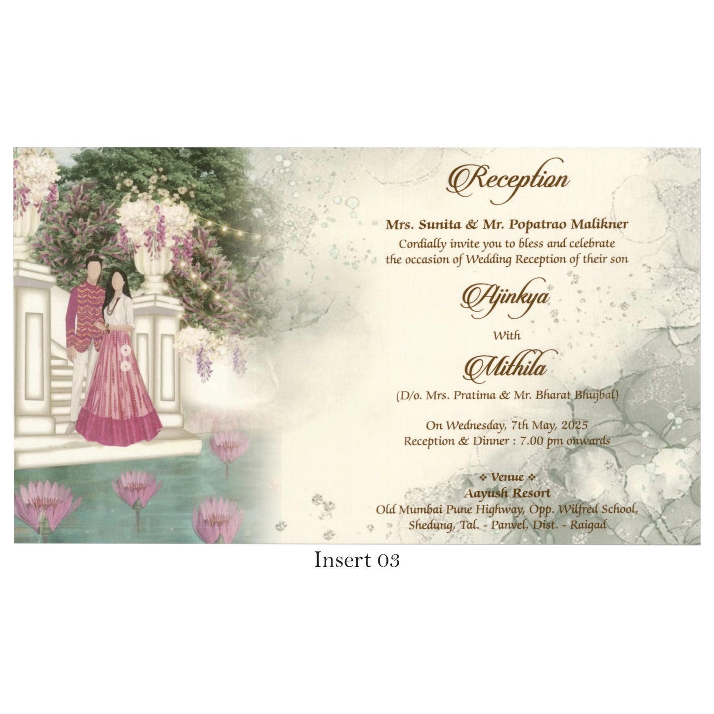 Designer Wedding Card | SS-5009 D