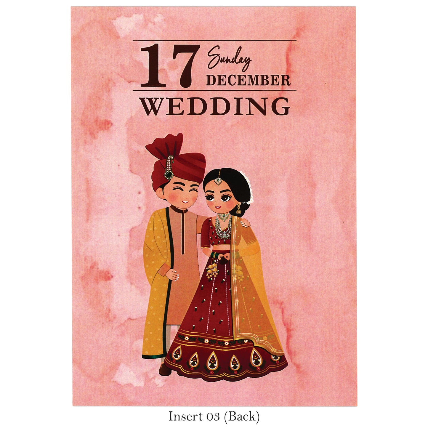 Carricature Wedding Invitation | SS - 8022