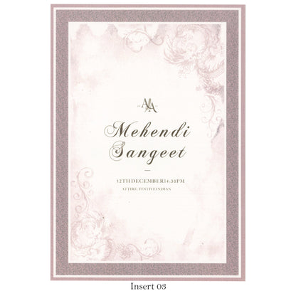 Designer Elegant Wedding Invitation | SS - 8037