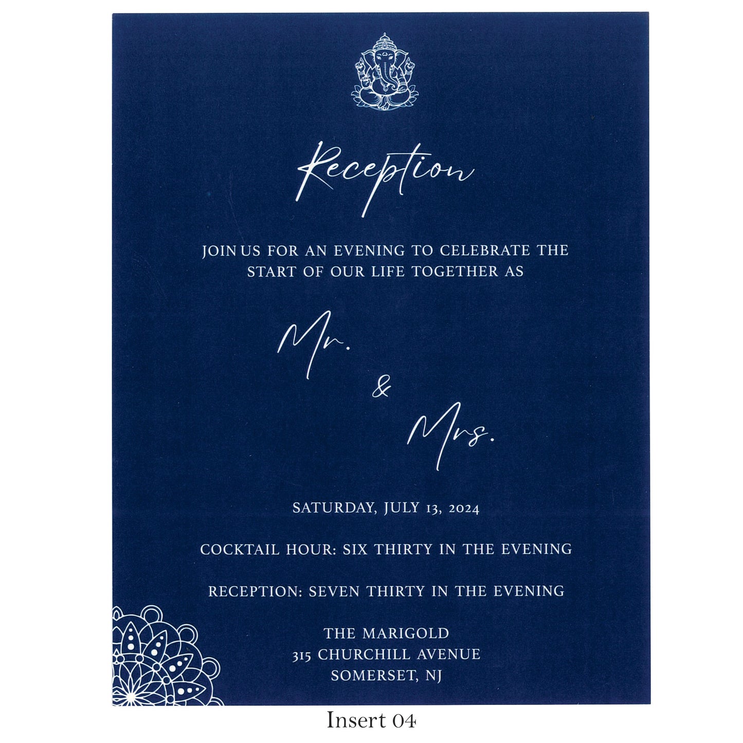 Elegant Wedding Card with Vellum Paper & Wax Seal | SS - 9007