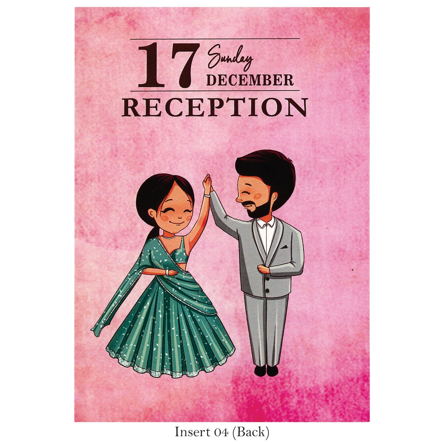 Carricature Wedding Invitation | SS - 8022