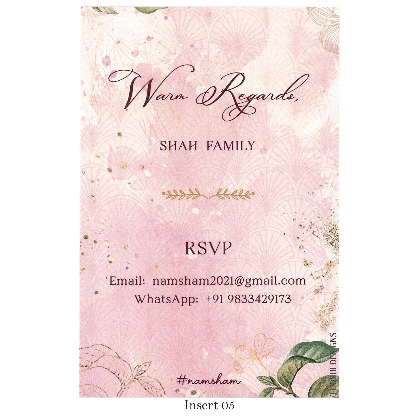 Pastel & Vibrant Wedding Invitation | SS - 8049