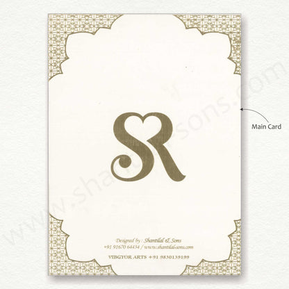 Beautiful Designer Muslim Wedding Card | SS - 8137