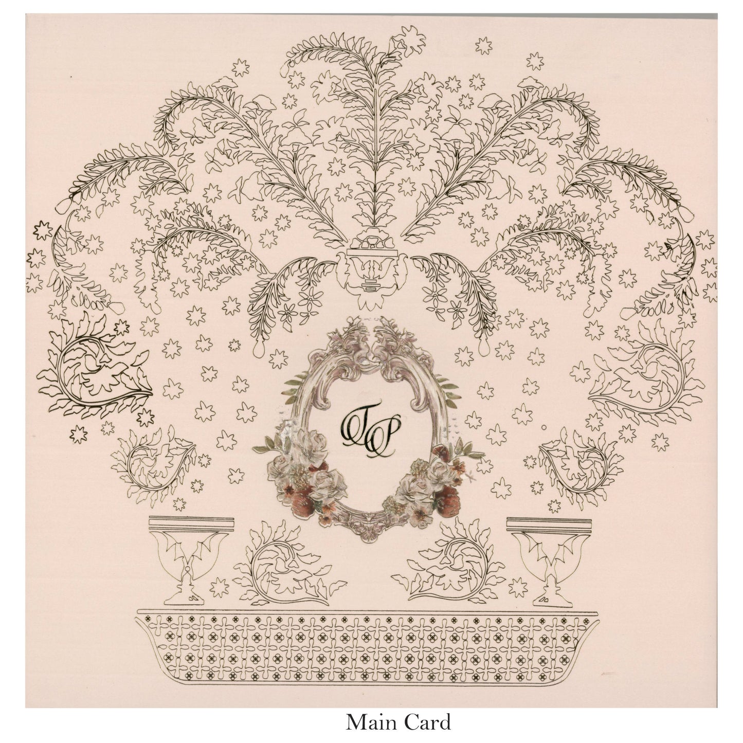 Beautiful Designer Wedding Card-Classy Elegance | SS-5016D