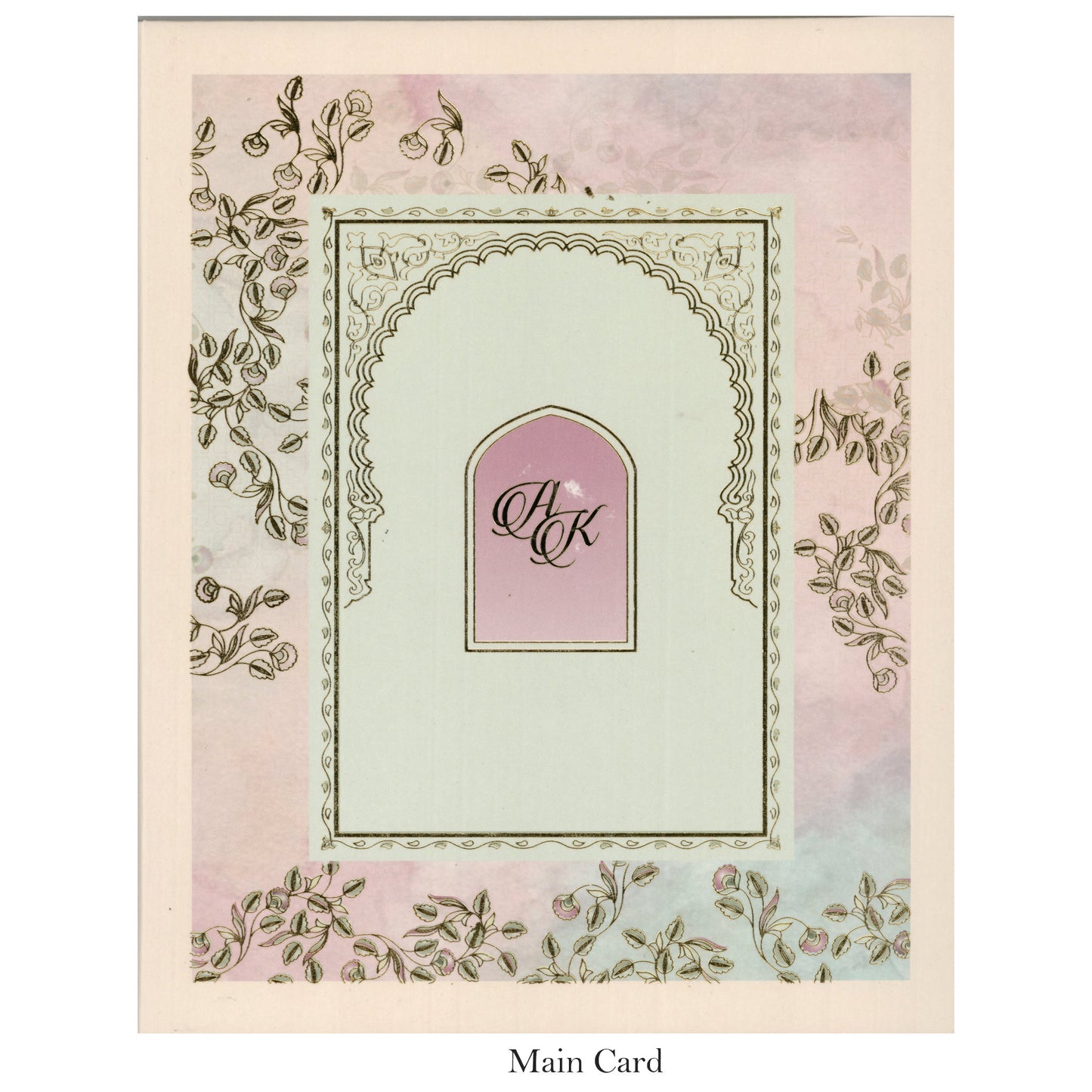 Elegant Designer Wedding Card with Beautiful Floral Touch | SS-8127