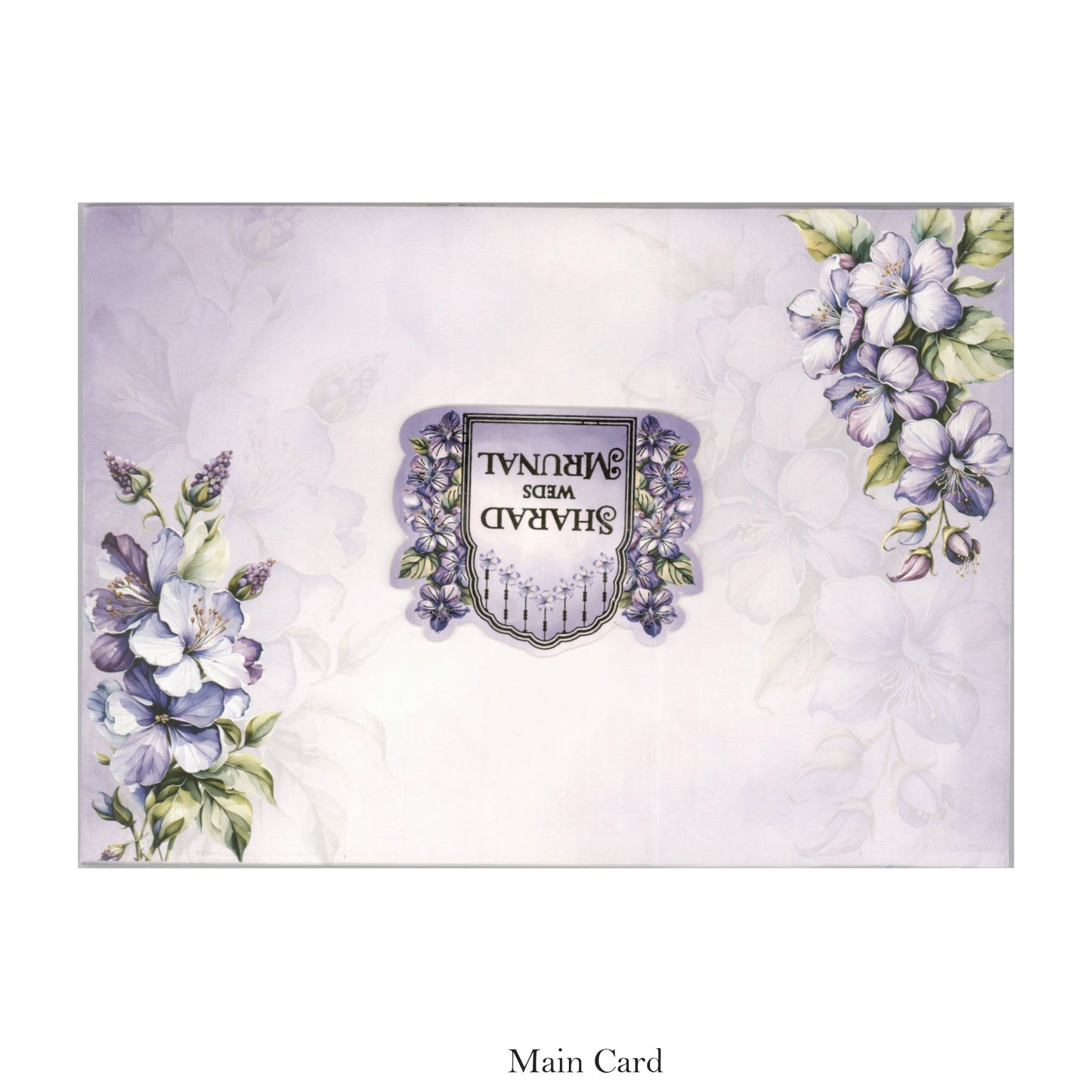 Elegant Wedding Card with Floral Touch | SS-2482