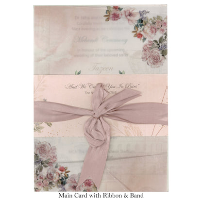 Floral Pastel Wedding Invitation | SS - 8003